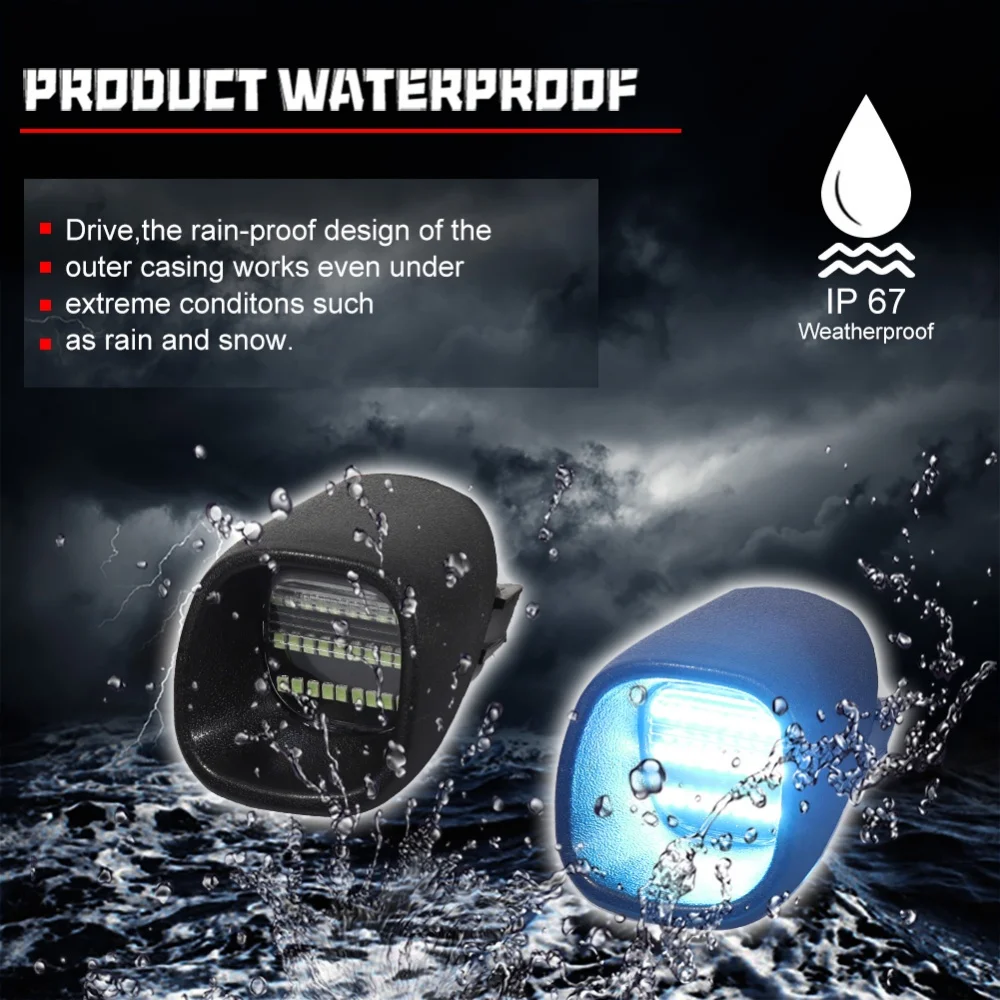 أضواء رقم لوحة الترخيص الخلفية LED للسيارة خالية من الأخطاء لسيارة شيفروليه بليزر S10 لاقط لجيم سي جيمي سونوما لـ Oldsmobile Bravada