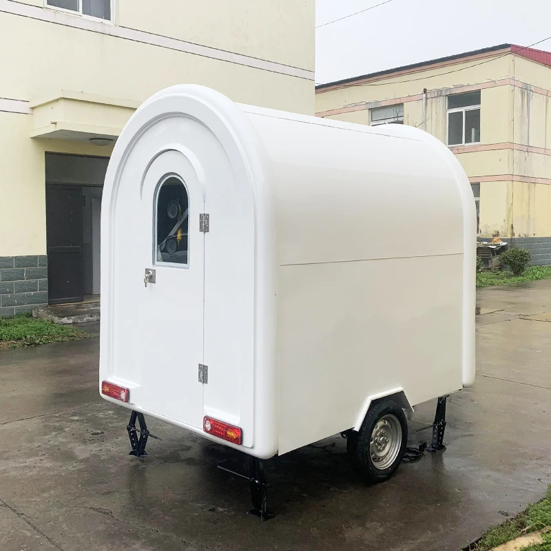 Food Trailer Stainless Steel Commercial Kitchen With Fryer Griddle Fridge For Street Food Vendor Business Operation Customized