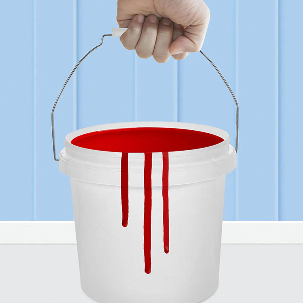 دلو طلاء سعة 1.75 جالون مع غطاء حاوية صبغية مستديرة مقاومة للطعام وخفيفة الوزن لخلط الألوان #5