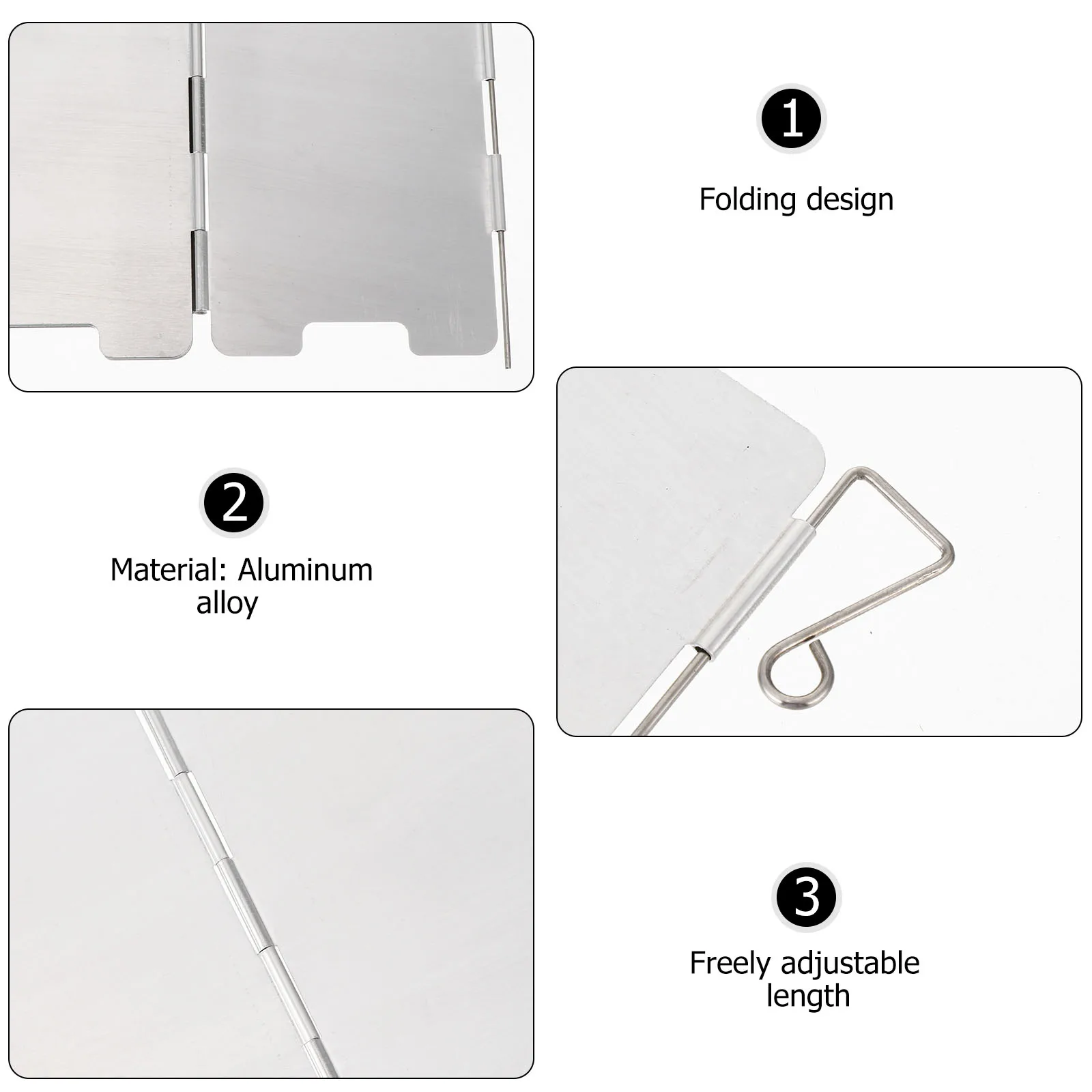 

1Set Folding Aluminum Alloy Windshield Stove Windscreen Outdoor Camping Pot Cooker Wind Screen Aluminum Alloy Windshield