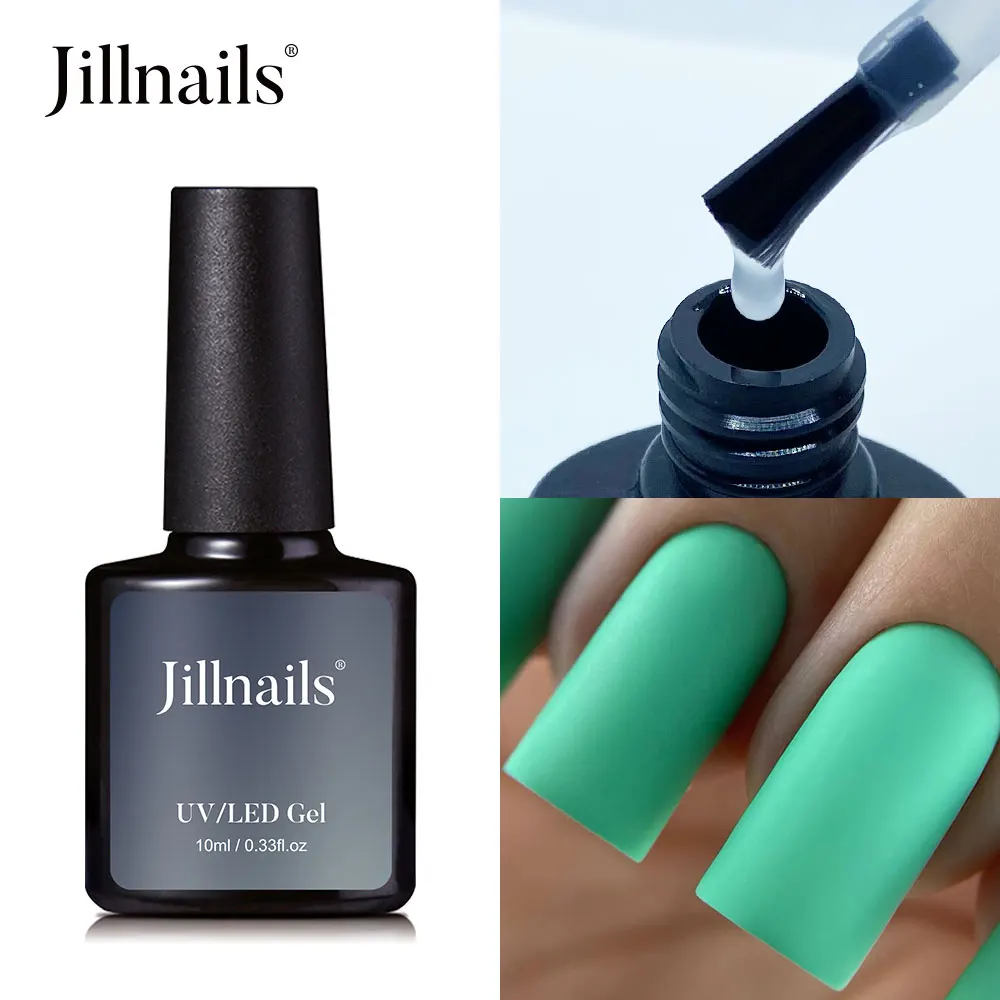 Jillnails เคลือบผิวด้านเคลือบเงาเจลเคลือบเงากันยูวีแบบไม่ติด