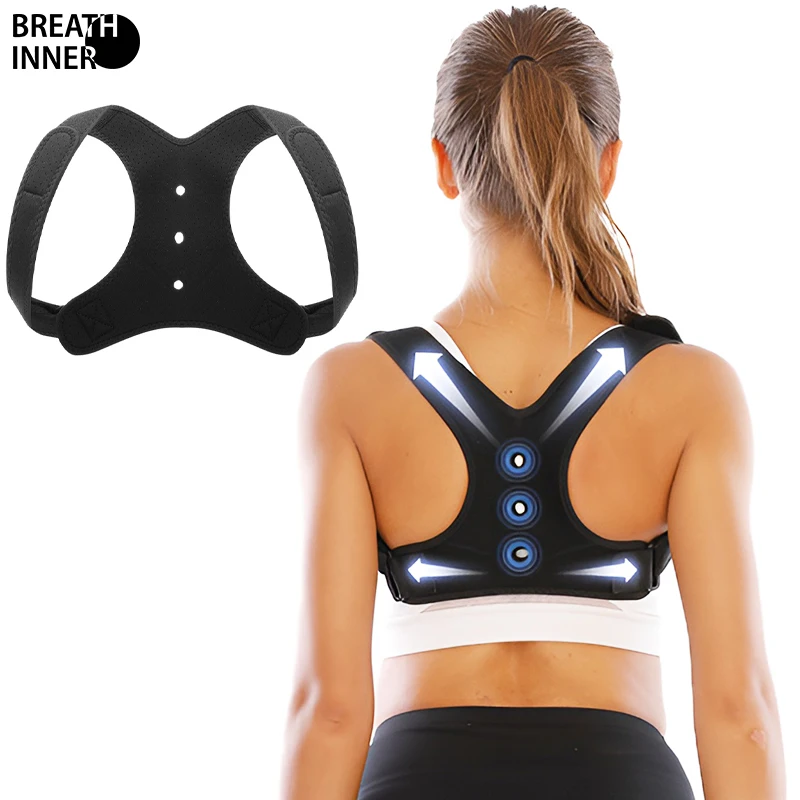 

Posture Corrector for Women and Men, Adjustable Breathable Upper Back Brace for Posture, Back Straightener Posture Corrector