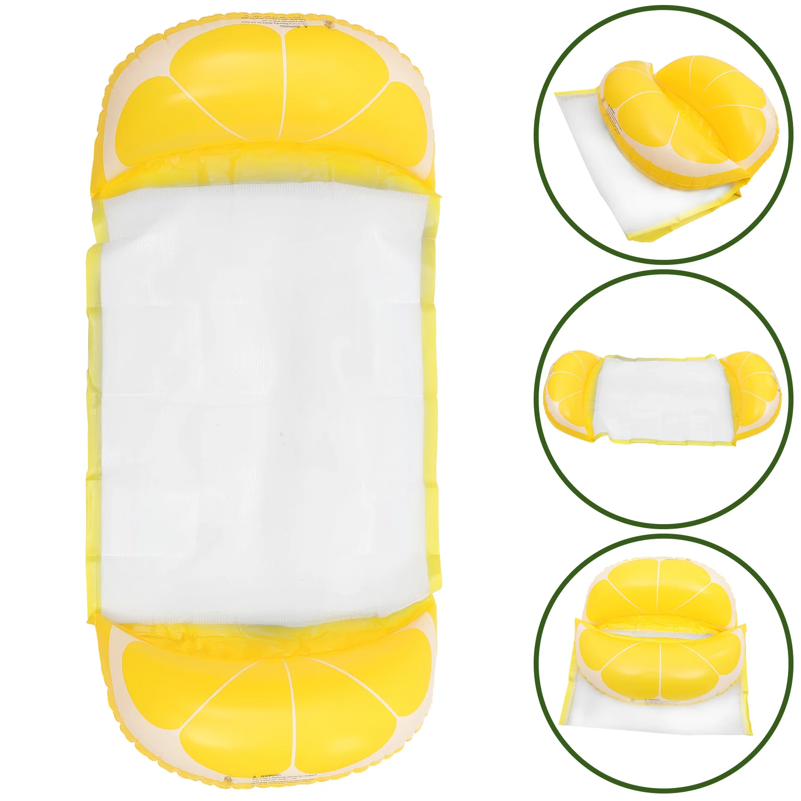 

Inflatable Pool Hammock 4 Tubes Stripe Mesh Chair Floating Mat Blue Drifting Accessory Foldable lounging Party