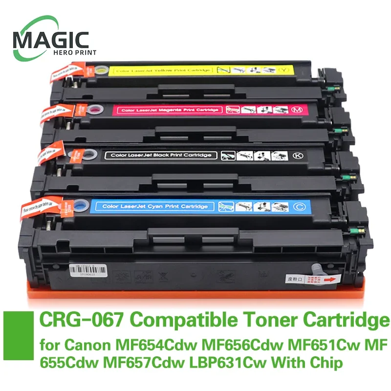 

CRG-067 crg067 067 Compatible Toner Cartridge for CANON MF654Cdw MF656Cdw MF651Cw MF655Cdw MF657Cdw LBP631Cw LBP633Cdw With Chip