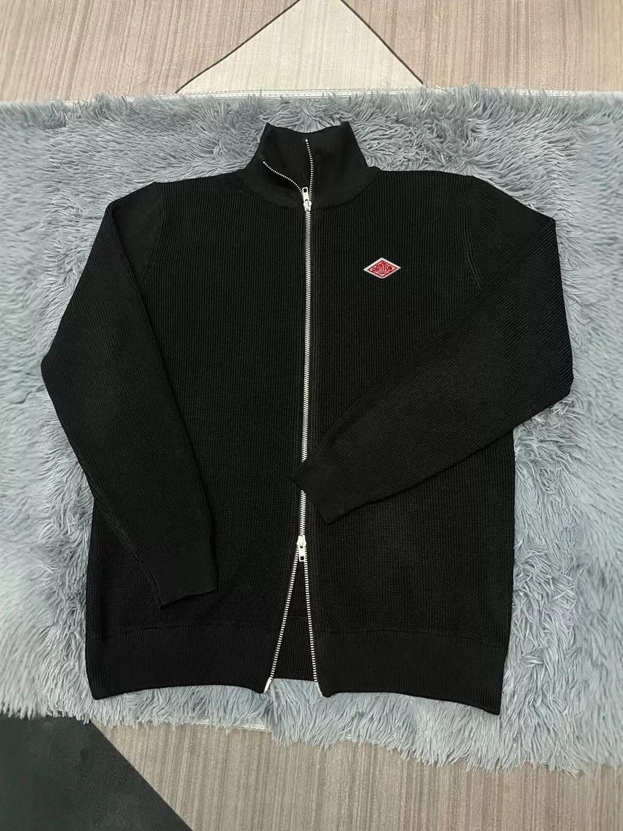 Men Women Embroidery Logo Zipper Knit Cardigan Sweater Casual Down Tops Long Sleeve Warm Coat Loose Fit Winter Sweatshirts