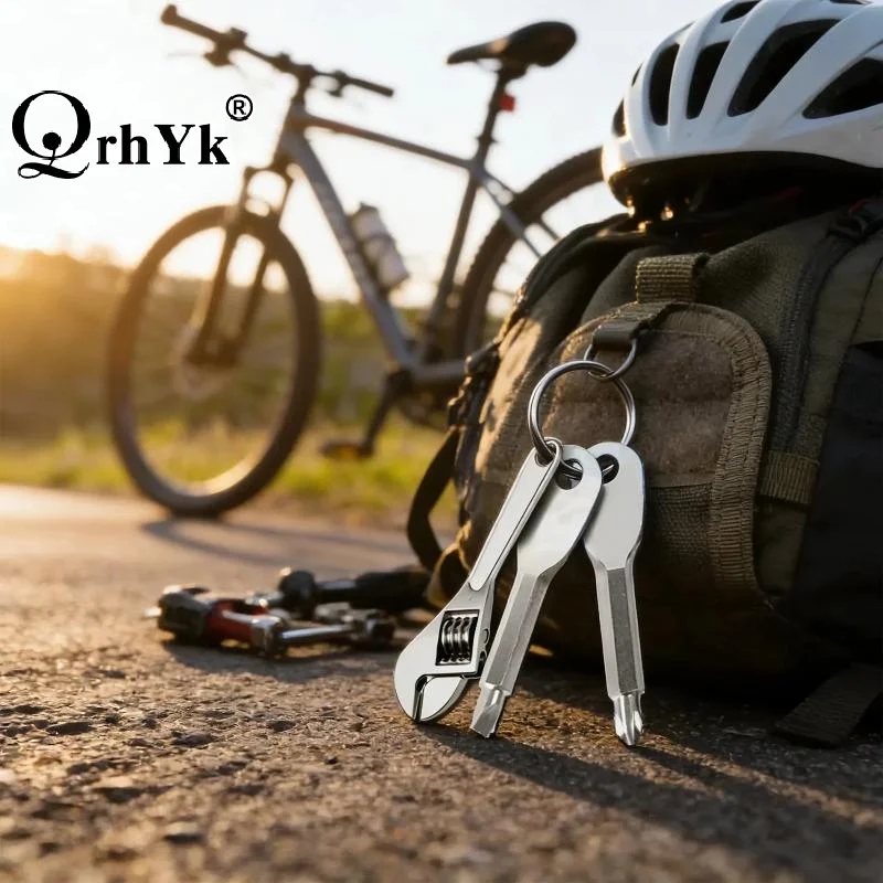 1/2/3 PCS Mini Stainless Steel Keychain Tool Set Wrench Screwdrivers For Home Emergency Repair Outdoor Camping