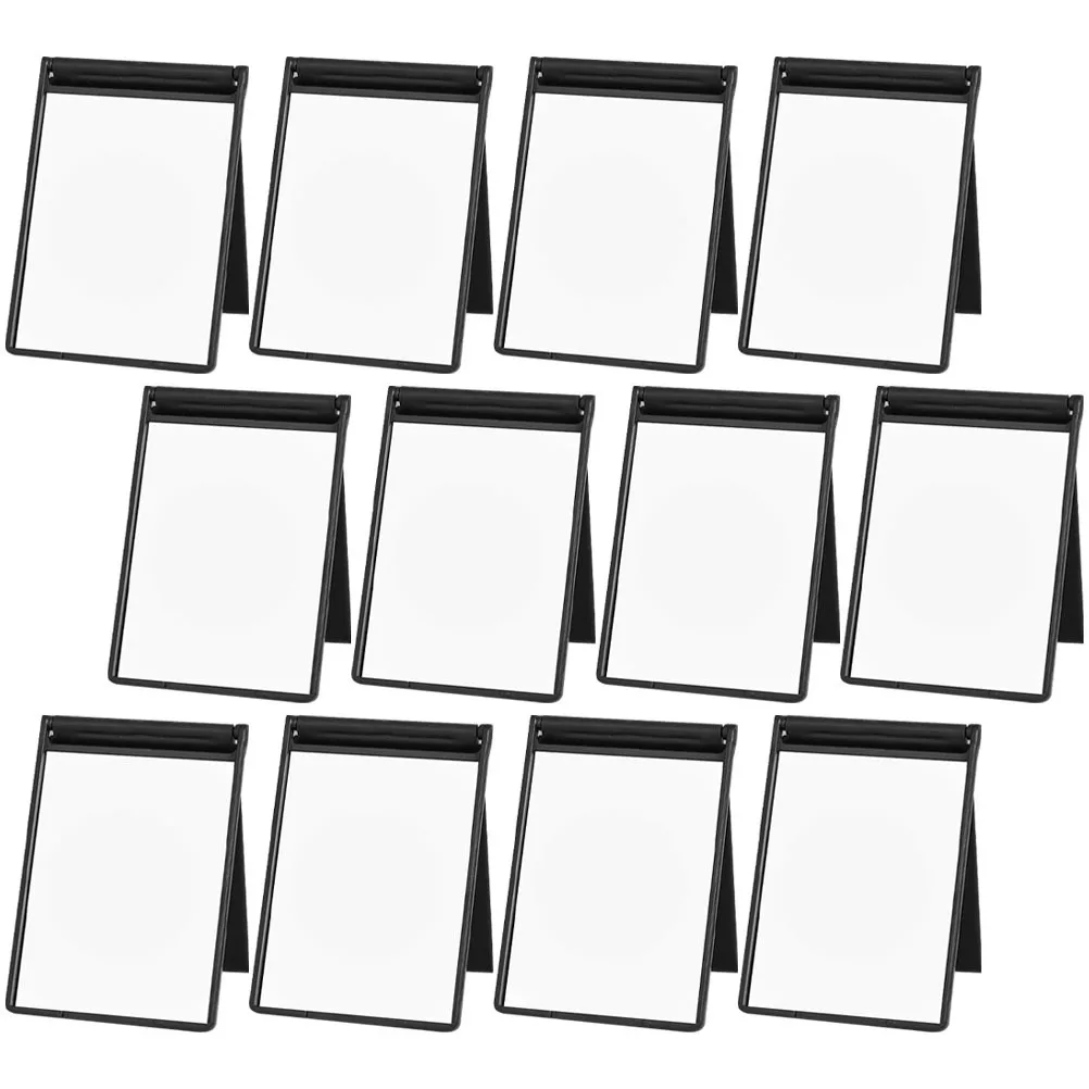 12個のコンパクトメイクアップミラー、折りたたみ式小型ミラー、高精細表面、トラベルサイズ、軽量、持ち運びが簡単、アウトドアハンドバッグ用