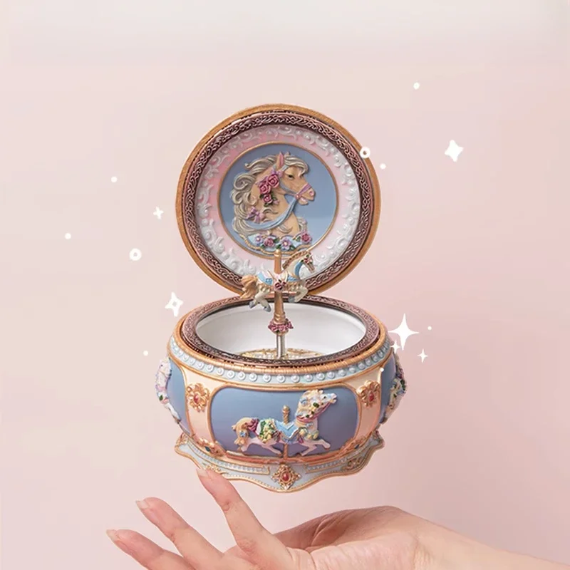 Luminous carousel music box