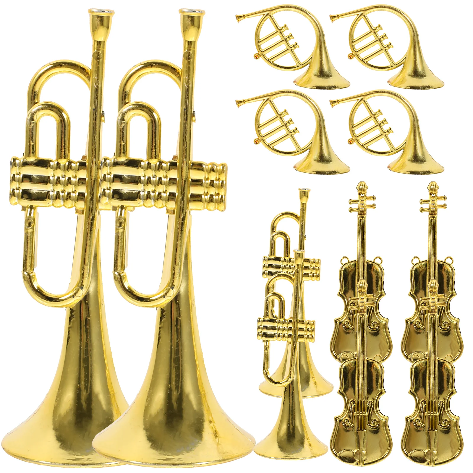 

12 Pcs Musical Instrument Decorations Ornaments Mini Instruments Abs Pendant Charms for Crafts