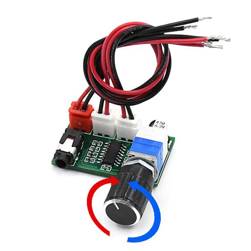 PAM8403 moduł płytki cyfrowego wzmacniacza mocy z pokrętłem głośności podwójne kanały wejście AUX 2*3W DC 5V płyta wzmacniacza