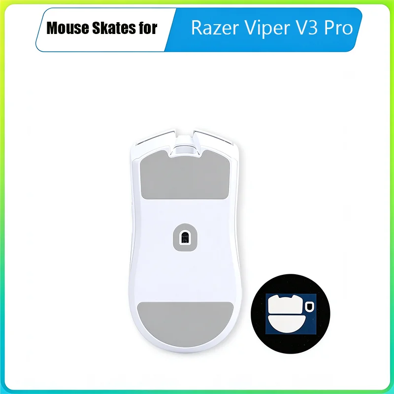1 Pack ICE Enhanced Standard PTFE Mouse Skates Feet,Smooth Wear Resistant Glide Replacement Foot Pads For Razer Viper V3 Pro