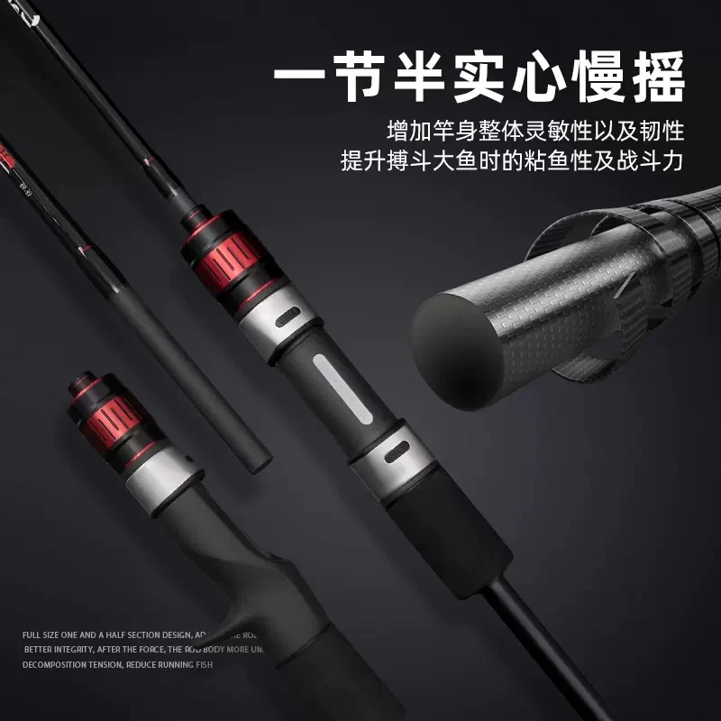 2022 OLYMPUS Slow Jigging Rod OSVSJ 1.88M/1.9M Full FUJI Parts Solid Carbon Offshore Boat Rod Lure WT.30-150g Drag Power 11kg