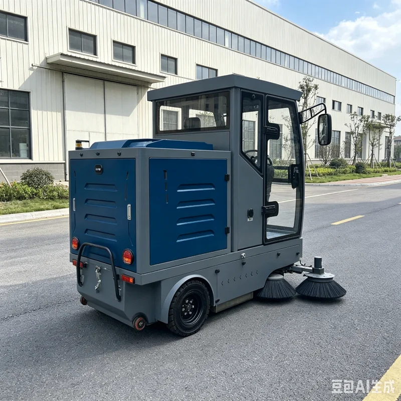YG Customized Ride-On New Electric Sweeper With CE Certification Semi-Enclosed Design 1200W AC Motor 220L Dustbin For Farm Clean