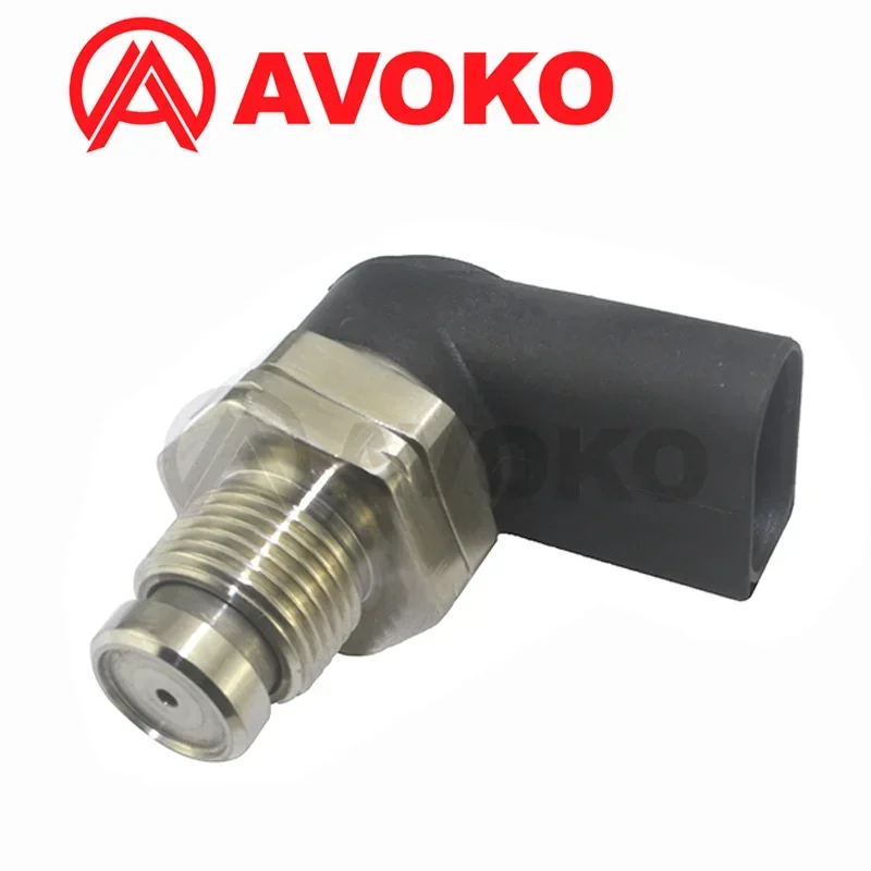 SENSOR de riel de presión de combustible CR, 1800Bar, para BMW X3, X5, X6, E46, E53, E60, E61, E63, E71, E72, 335d, 320d, 330d, 3.0L, 0281002497, 13537787167