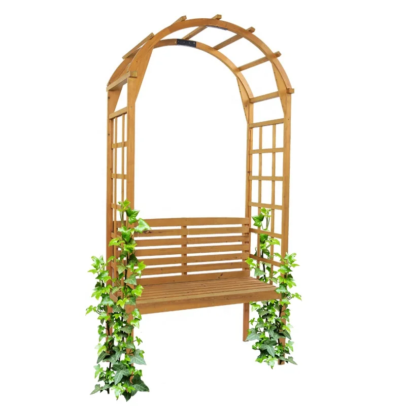 garden buildings arches arbours pergolas Wood wedding Arbor wooden flower arches garden chair arch bench