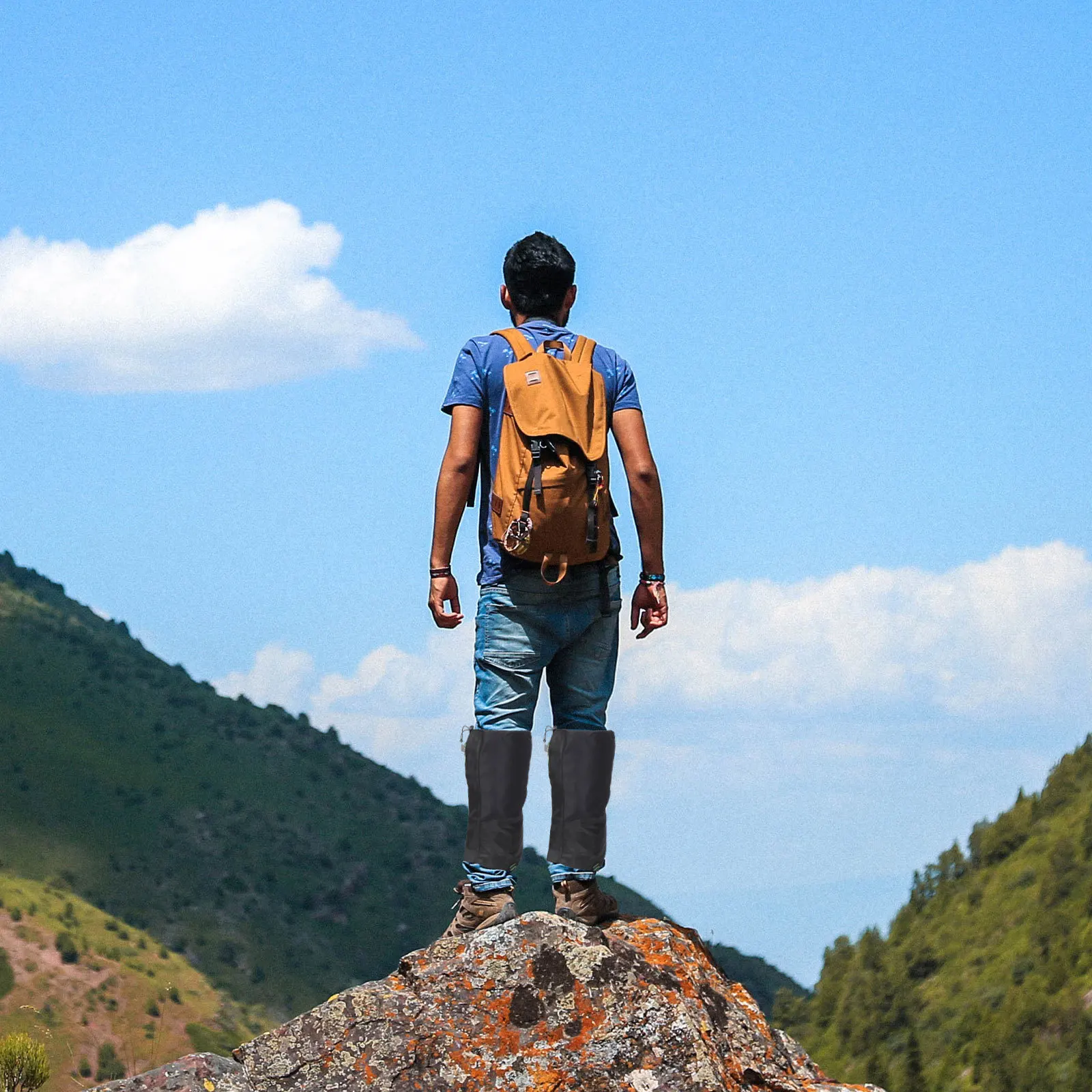 

1Pair Waterproof Breathable Leg Gaiters Multipurpose Durable Hiking Leg Protector Outdoor Skiing Covers Hiking Gaiters