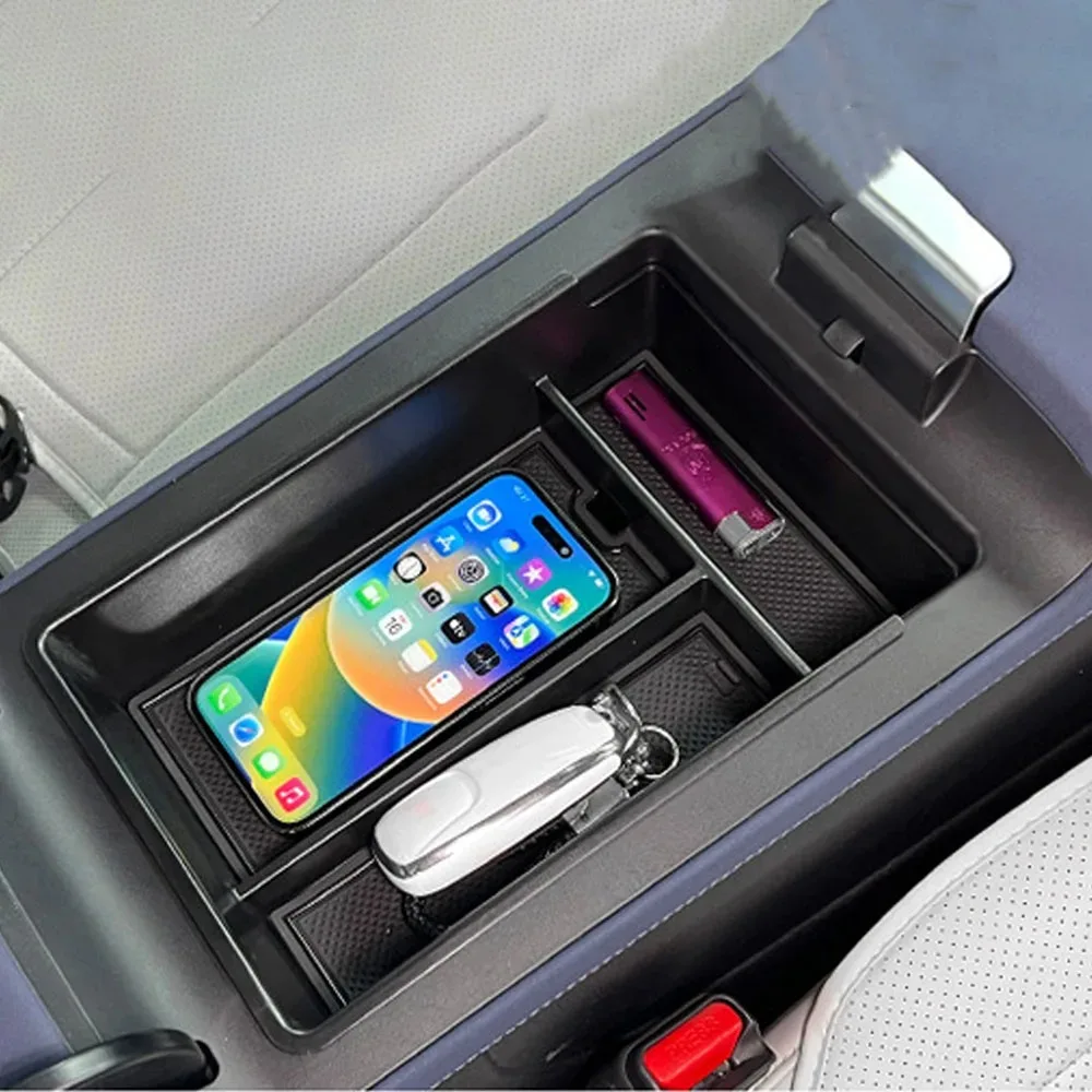 صندوق تخزين مسند ذراع السيارة لـ Xpeng G6 X Peng منظم وحدة التحكم المركزية صندوق تخزين حاوية صينية الملحقات الداخلية