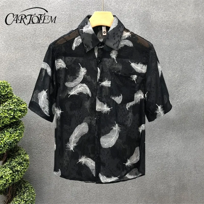 

Минималистичные модные удобные летние 2024, новые лоскутные рубашки с карманами и принтом на пуговицах, облегающие повседневные универсальные рубашки с короткими рукавами