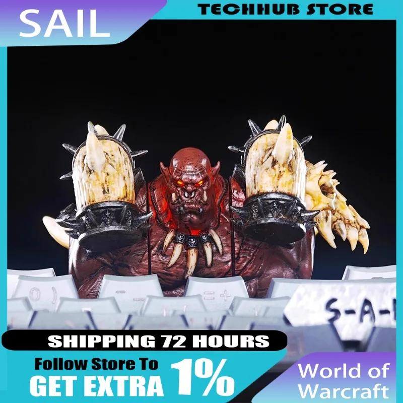 

Колпачки для клавиш World Of Warcraft, периферийные оригинальные подарки, адский рев, персонализированное искусство, креативные колпачки для клавиш Little Roar, украшение Warcraft