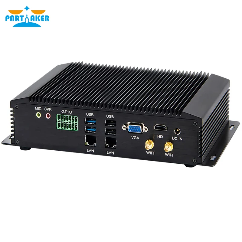 Imagem -03 - Industrial Mini pc Intel Core i3 i5 i7 8550u 8250u 7167u 7267u com 6com Rs232 Rs422 Rs485 i5 Hdmi Vga Portas Gpio Ps2