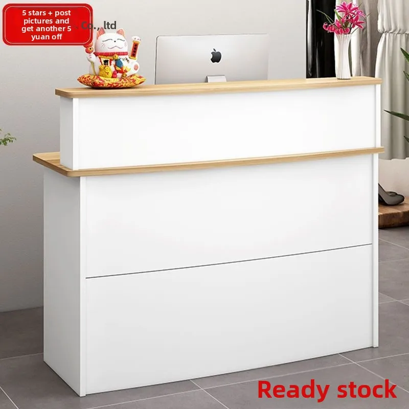 مخصص. الحديثة بسيطة الخشب مكافحة بار أمين الصندوق مكتب الجبهة مكتب شركة الاستقبال محلات متاجر الملابس الجمال H