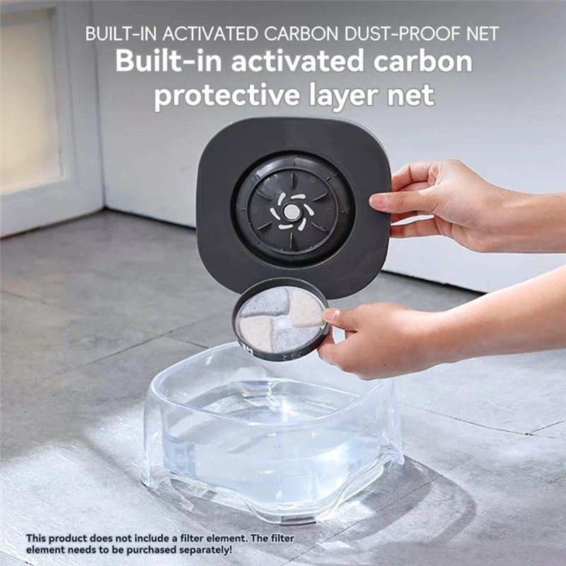 

Аксессуары для собак BMBY, миска для питьевой воды, 2 л, большая емкость, защита от брызг, не влажный рот, миска для еды для собак, кошек