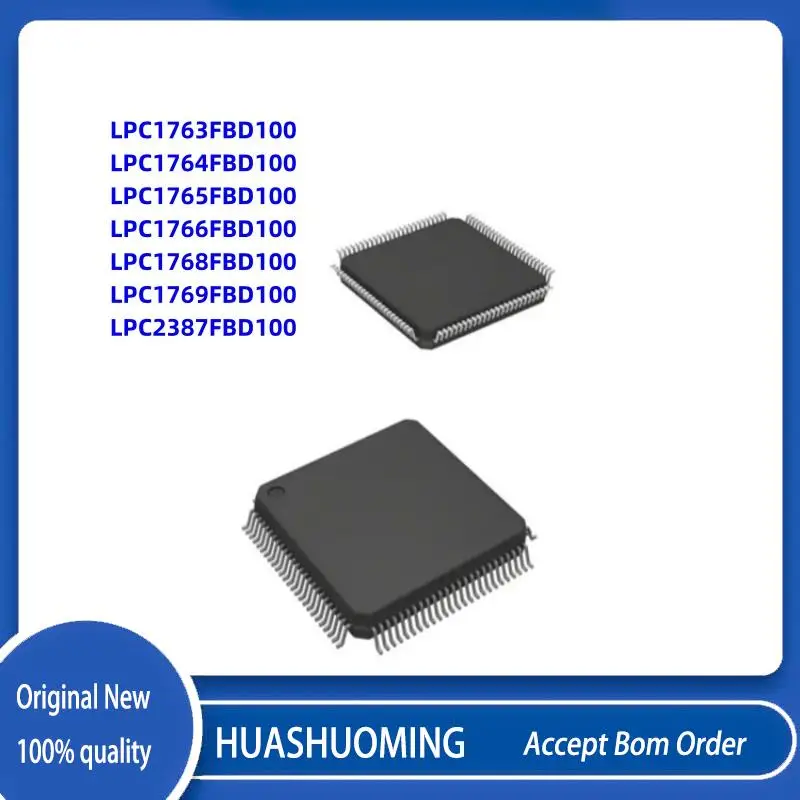 1Pcs/Lot LPC1763FBD100 LPC1764FBD100 LPC1765FBD100 LPC1766FBD100 LPC1768FBD100 LPC1769FBD100 LPC2387FBD100  LQFP100