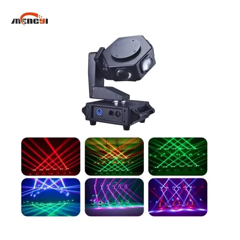 6 قطعة 40 واط Led تتحرك شعاع ضوء Rgbw تحلق النيزك الدورية ضوء إحترافي مع Dmx ل ديسكو Dj بار #5