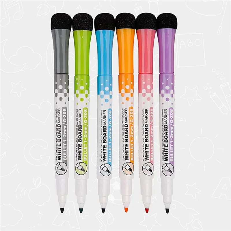 

Professional 1Set Dry Erase Chore Chart For Kids- 4 Pcs Dry Erase Behavior Charts And 6 Colored Markers With Eraser, Multicolor