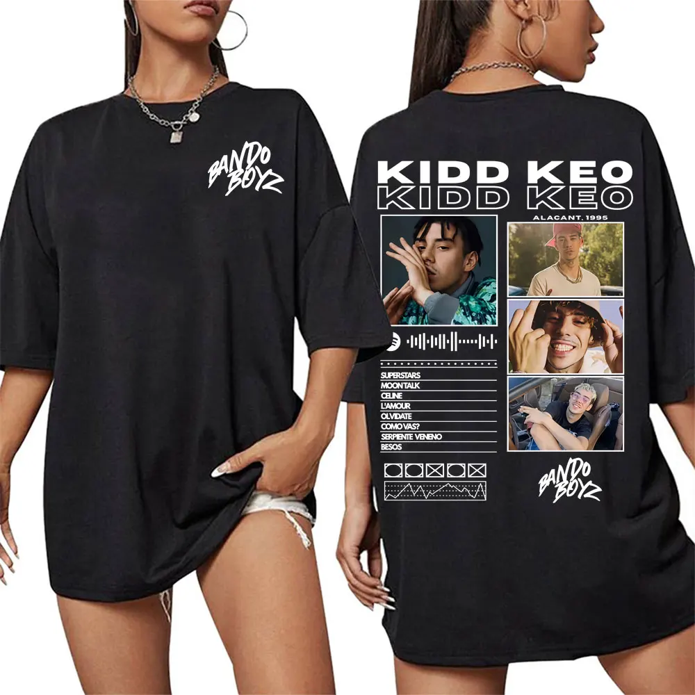 

Рэпер Kidd Keo Bando Boyz Tour 2024, летние товары из 100% хлопка, футболки с принтом для мужчин и женщин, уличная одежда в стиле хип-хоп, топы большого размера Y2K