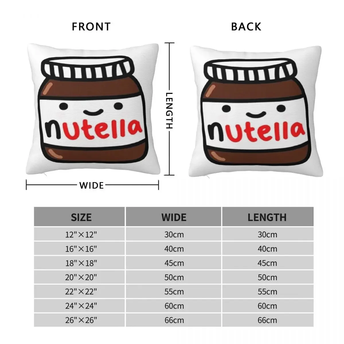 nutella Throw Pillow christmas cushions covers Cushions For Decorative Sofa