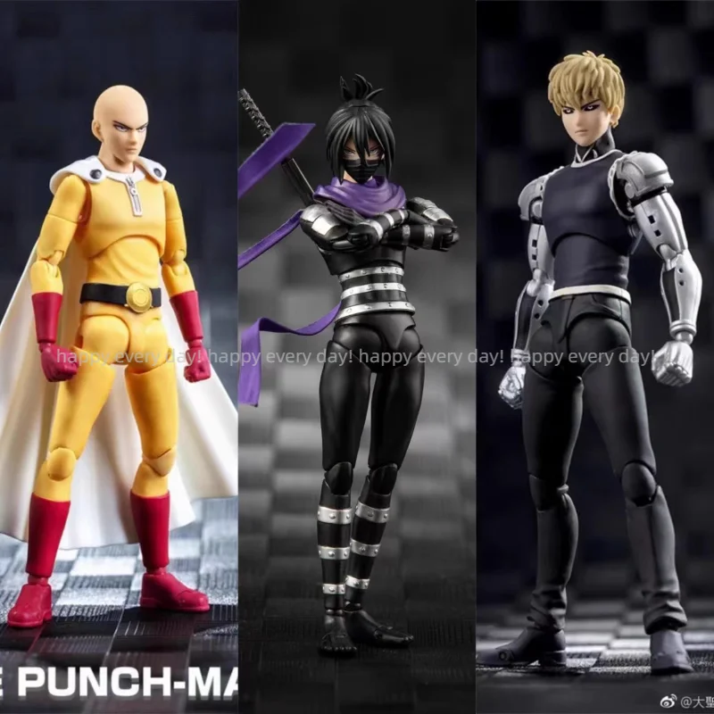 متوفر في المخزون شخصية أنيمي داسين نموذج Greattoys GT One Punch Man NEO HEROES أرقام Saitama Genos سرعة سونيك SHF PVC الشكل