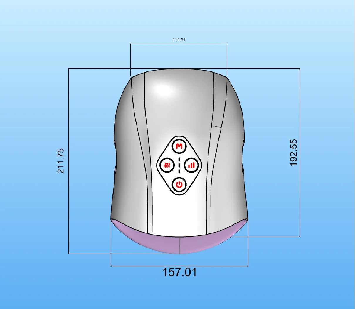 Luxuriöses Multifunktions-Luftkompressionsmassagegerät mit Akupunkturpunkt für die Hand