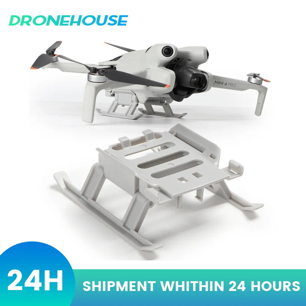 معدات الهبوط القابلة للطي خفيفة الوزن ومضادة للسقوط وسريعة الإصدار لزيادة مسند الحماية لملحقات الطائرة بدون طيار DJI Mini 4 Pro