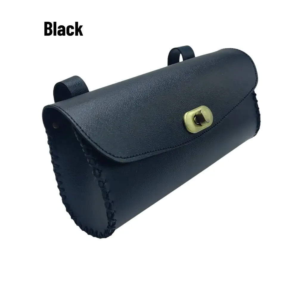 NOWA Retro torba rowerowa PU Skórzana torba rowerowa Składana torba na siodełko Tylna torba Spersonalizowana torba rowerowa Vintage Części główne