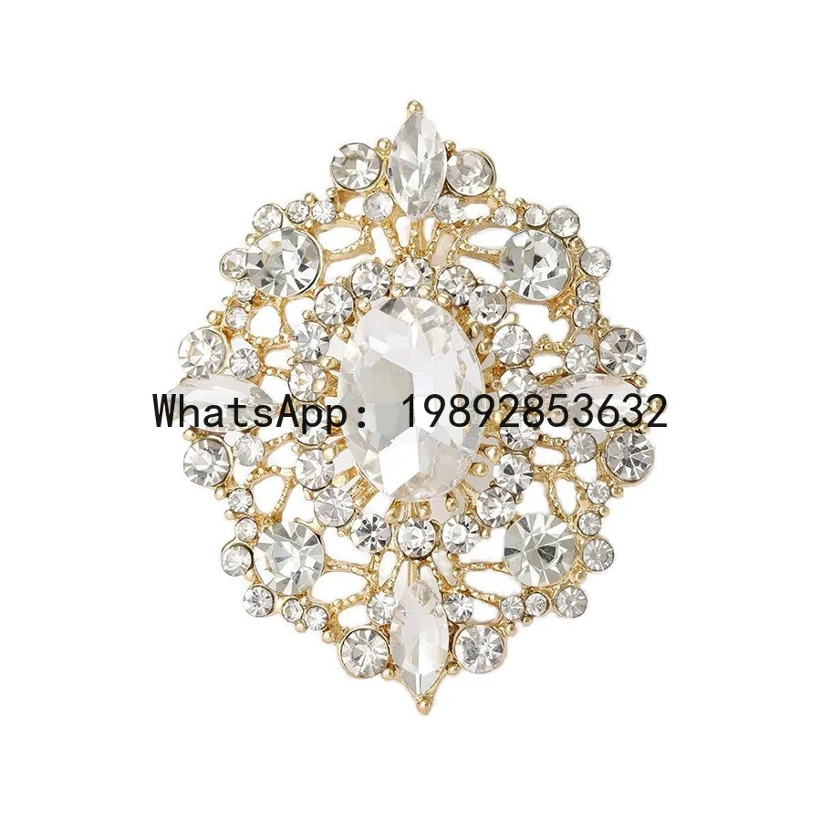 

Vintage brooch - high-end luxury crystal fashion statement pin - elegant brooch for coats and accessories