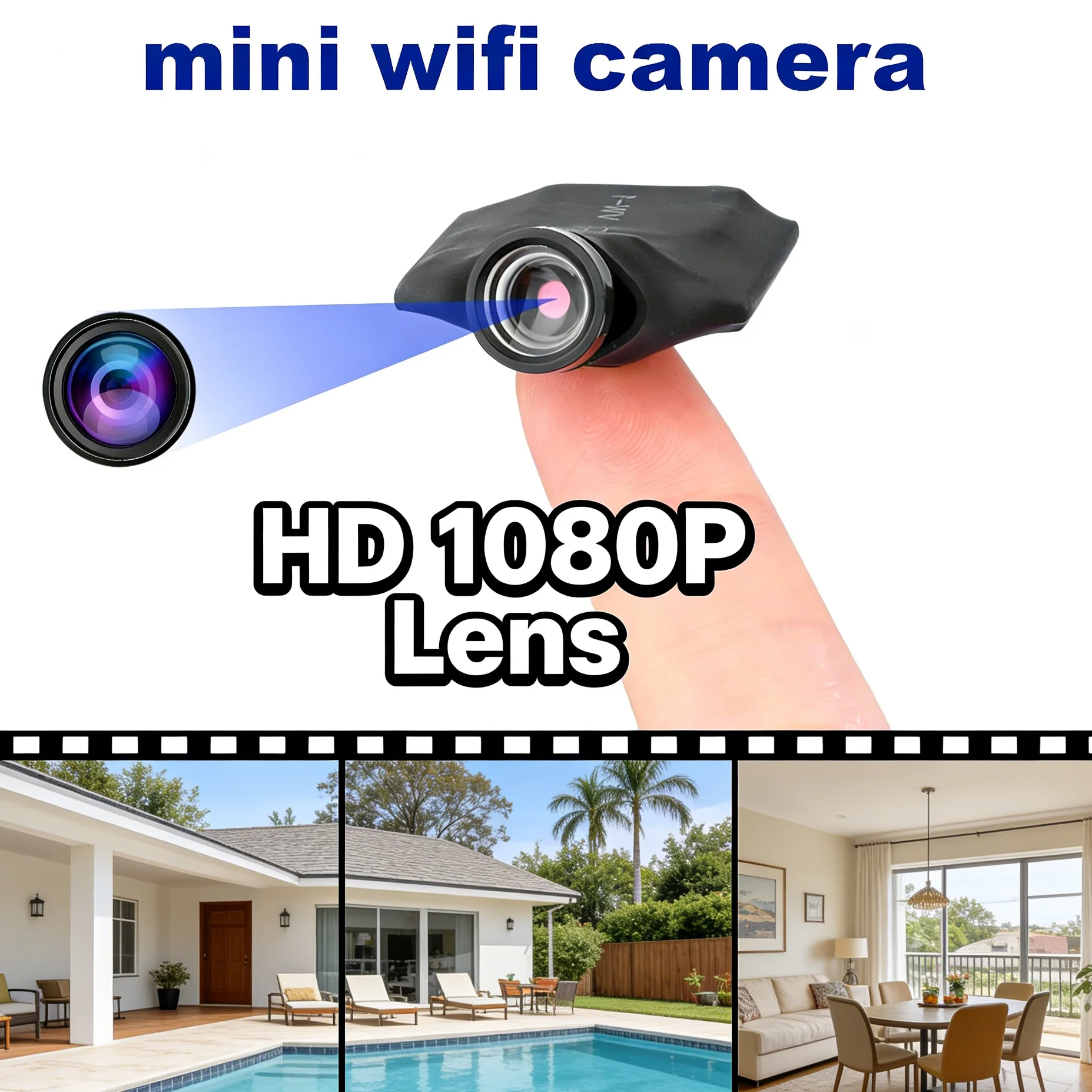 1080P Mini Camera Module WiFi Motion Detection Remote View Surveillance Camcorder