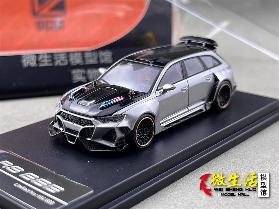 

DCM 1/64 RS6 Tricolor Diecast Birthday Gifts Hobby Display Simulation Collectio