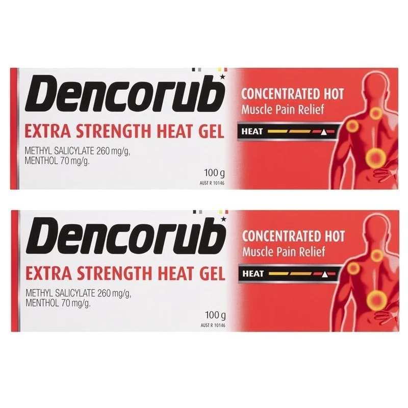 Australia Dencorub Extra Strength Heat Gel Warming Sports Gel for Arthritis Rheumatism Lumbago Sore Back Muscles Pain Relief