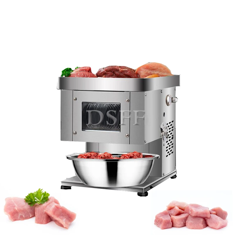 

Electric Meat Cutter Stainless Steel Fully Automatic Pork And Beef Dicer