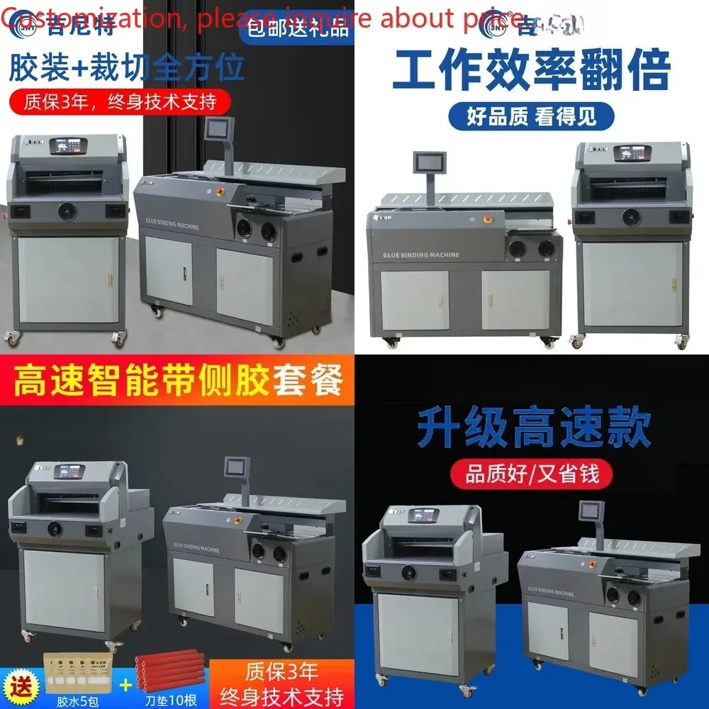 Hot sale Automatic A4A3 Wireless Adhesive Machine Touch Programmable Intelligent Paper Cutter Hot Melt Adhesive Tender