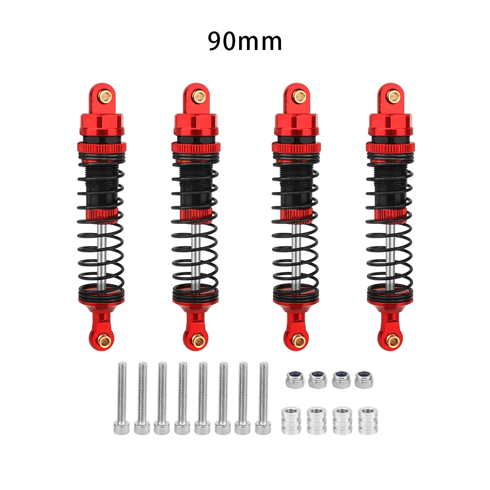 4 Stück 70 mm 80 mm 90 mm 100 mm 110 mm 120 mm Stoßdämpfer-Dämpfer für 1/10 RC Crawler Car Axial SCX10 III AXI03007 RBX10 GEN8 D90 TRX4 – Detail 17