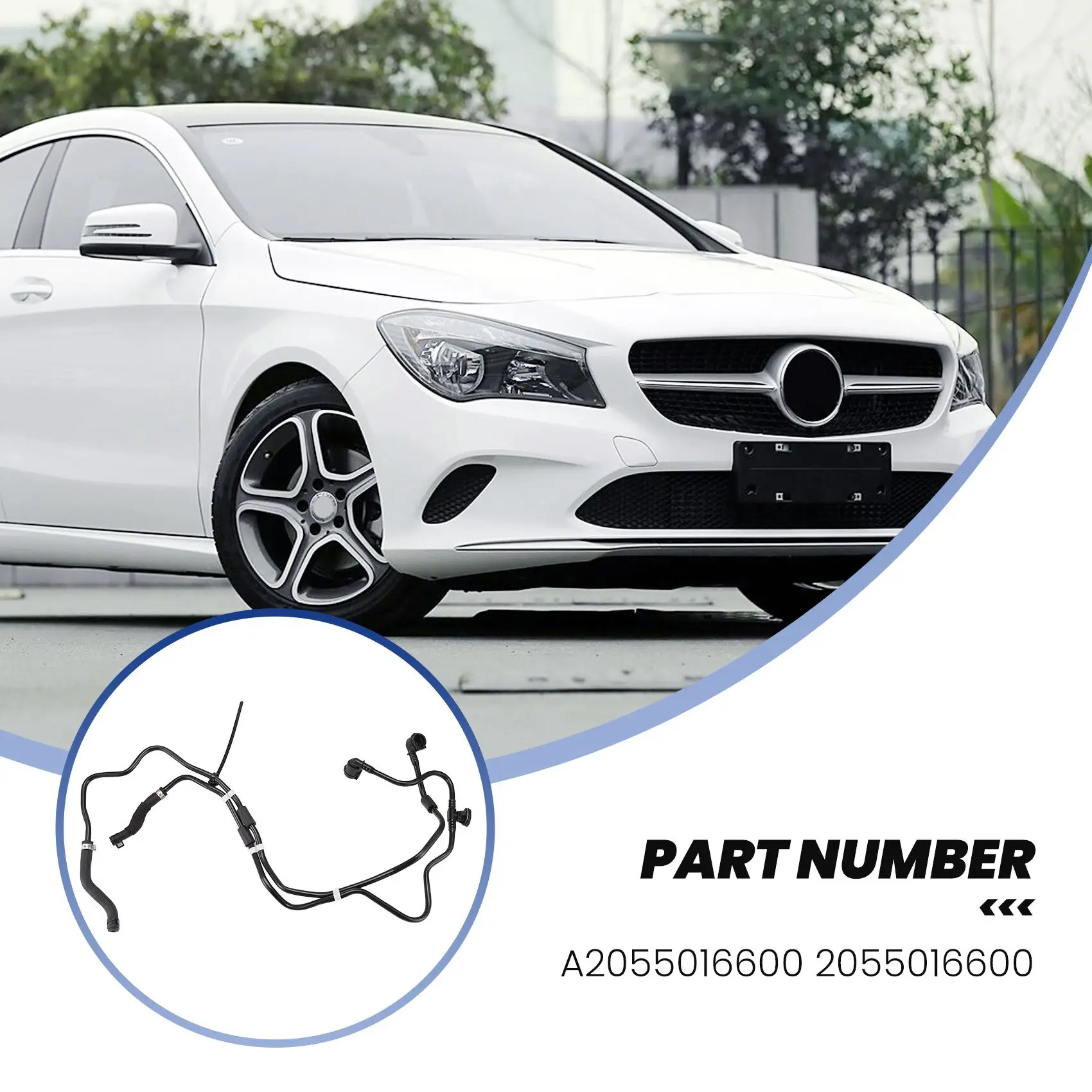 

Hot Selling-Exhaust Pipe C-Class Auxiliary Water Bottle Water Pipe A2055016600 2055016600 For Mercedes-Benz CLA 180 CLA 200 CLA