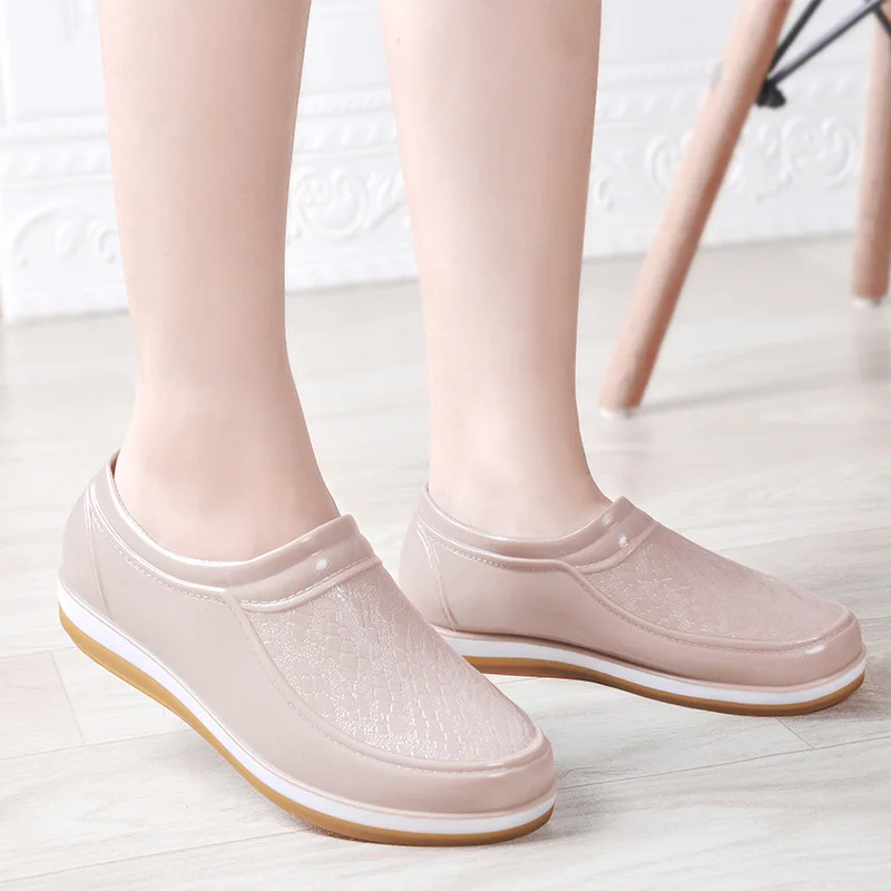 Comemore Non-slip Wear-resistant Low-tube Rain Boots Rubber Women Waterproof Shoes for Adults Autumn Water Boot Women's Galoshes