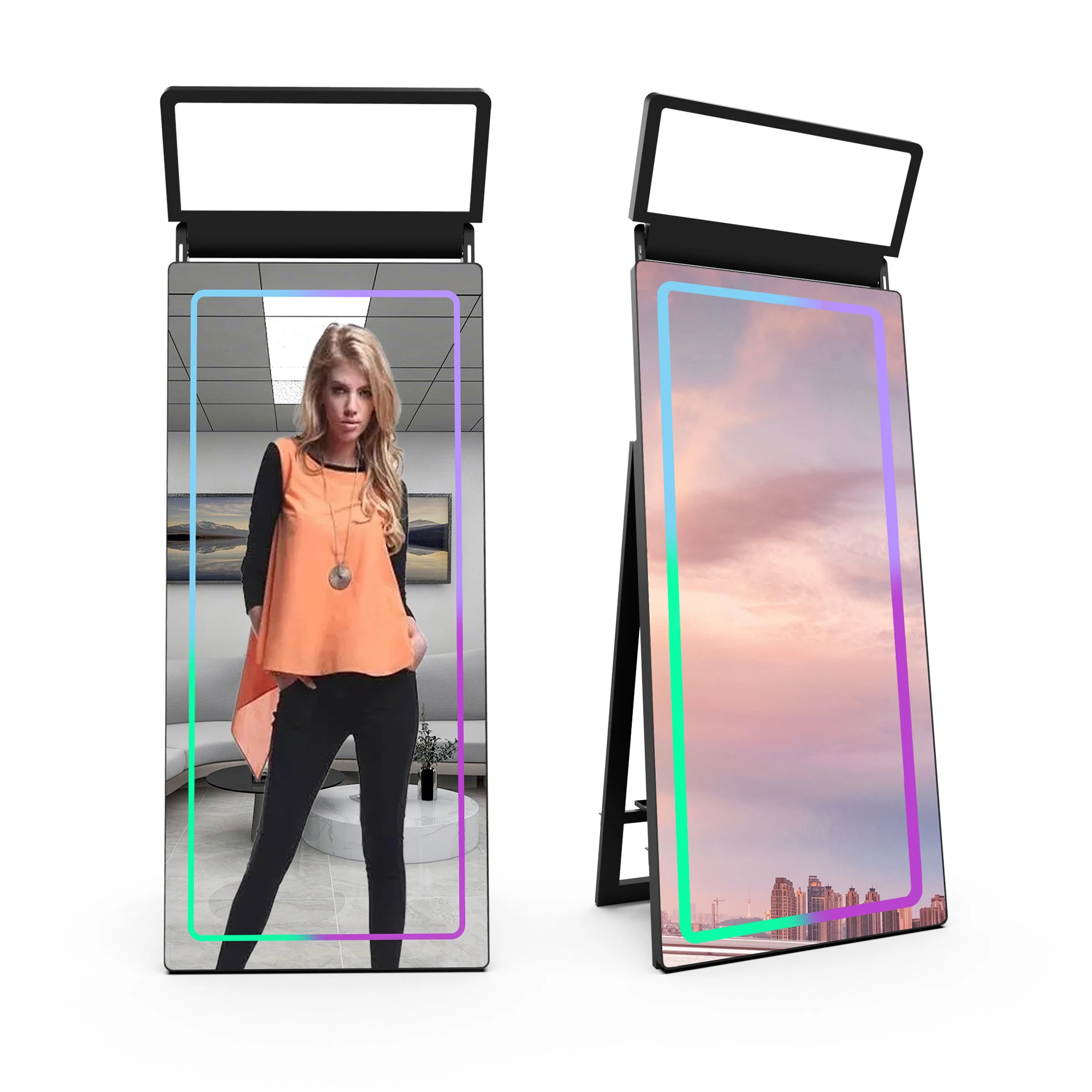 

Large touch screen wedding portable mirror pavilion mirror pavilion new model