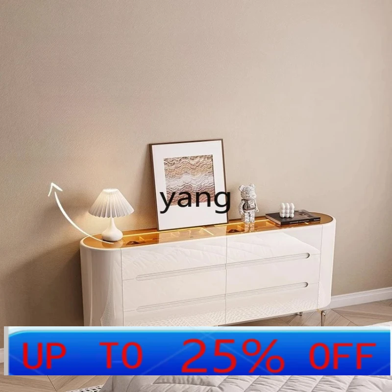 

LH Bedroom Side Cabinet Integrated Wall Storage Six Bucket Cabinet Modern French Storage Cabinet