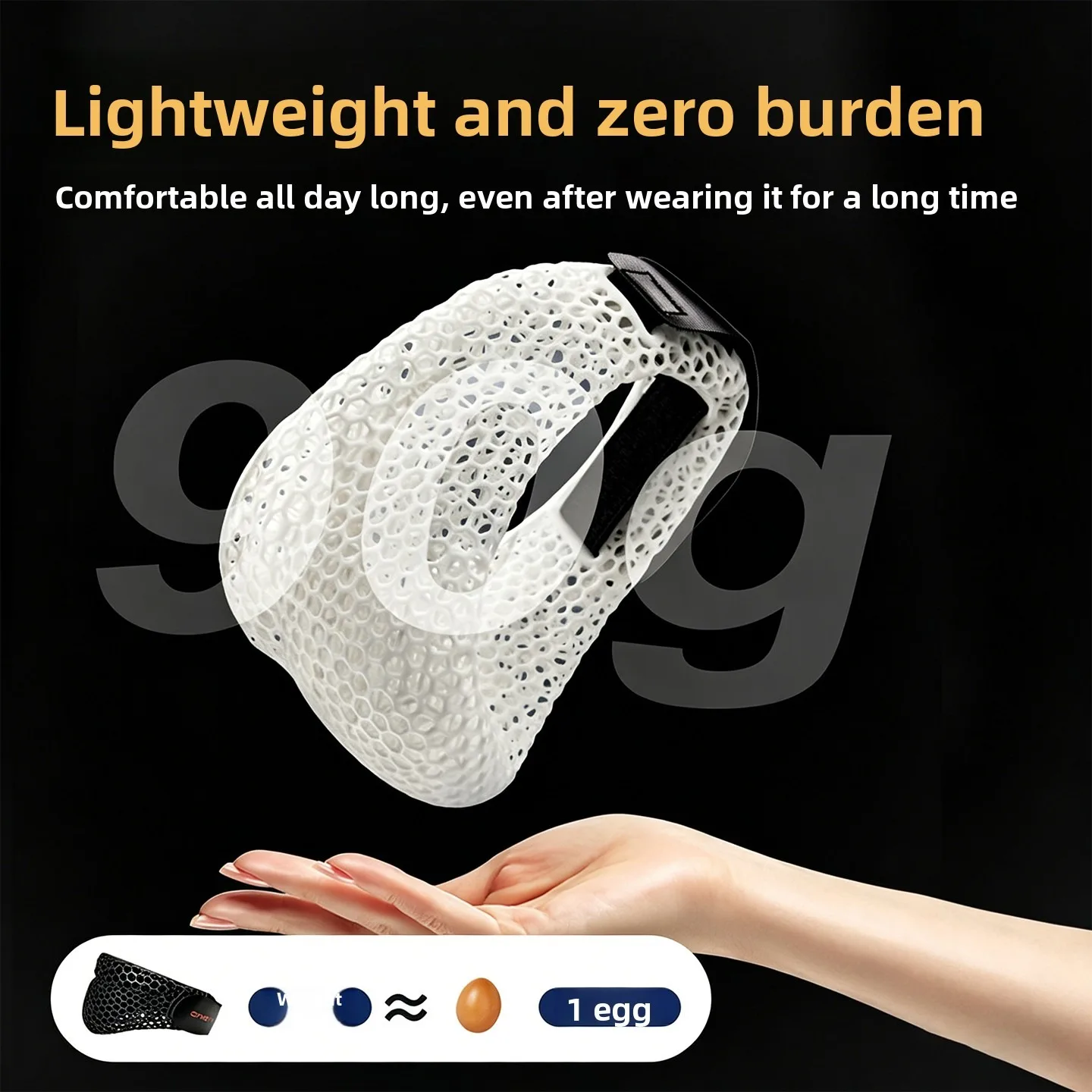 3D Printed Neck Brace Breathable Cervical Support Anti-slouch Corrector for Office