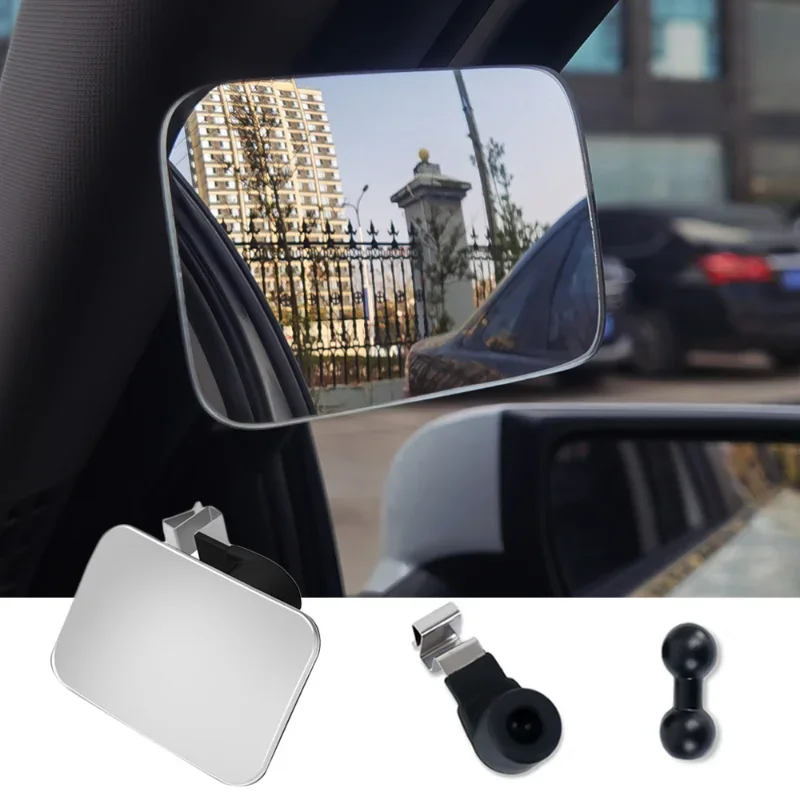 Universal Car Interior Blind Spot Mirror Wide-Angle 360° Adjustable HD Convex Rearview Mirror Car Auxiliary Parking Mirrors