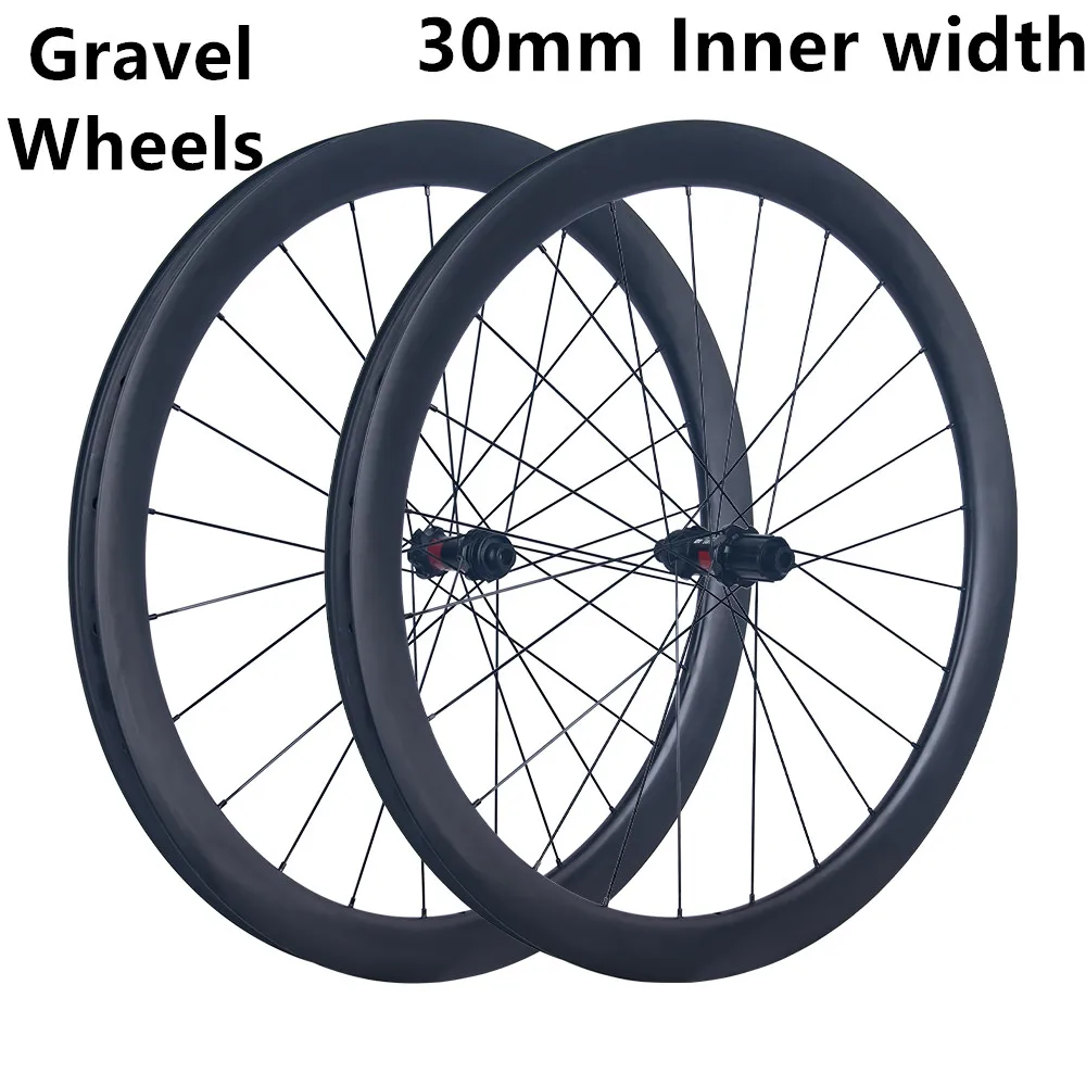 

700C Gravel Inner width 30mm Ultralight 45/50mm Road Wheels 54T Ratchet Ceramic Bearing No Painting Disc Brake Carbon Wheels