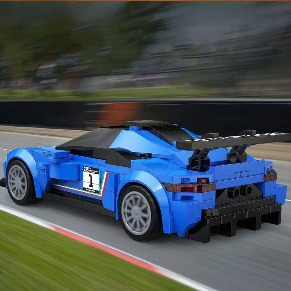 

Скоростная модель-конструктор 1:24: Спортивный автомобиль MT Italy GT2 Stradale, гоночный суперкар, строительные блоки, игрушки для подарков